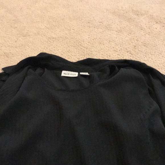 Women’s black button up top with inner tank XL - Picture 4 of 9